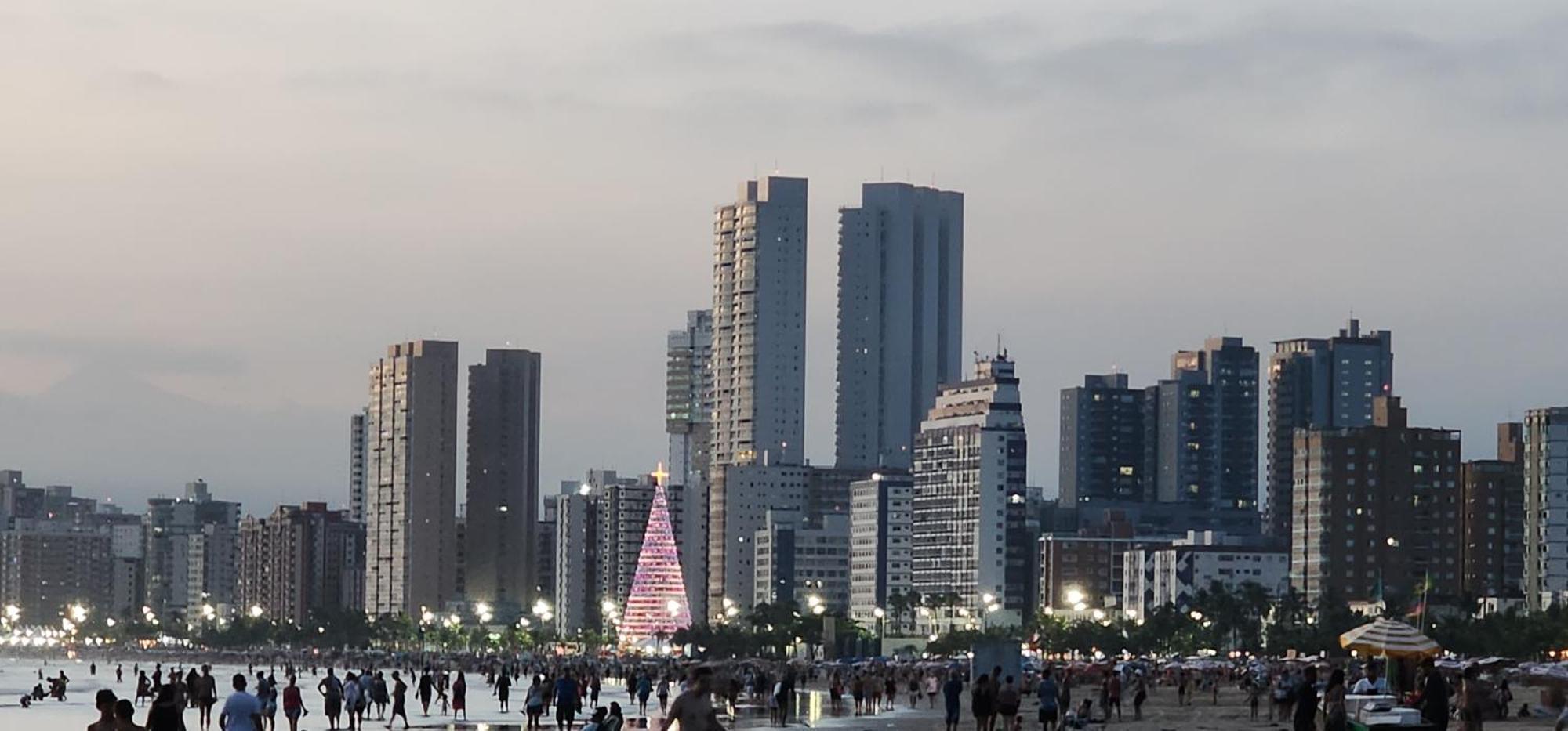Apto Frente Mar Em Praia Grande 외부 사진